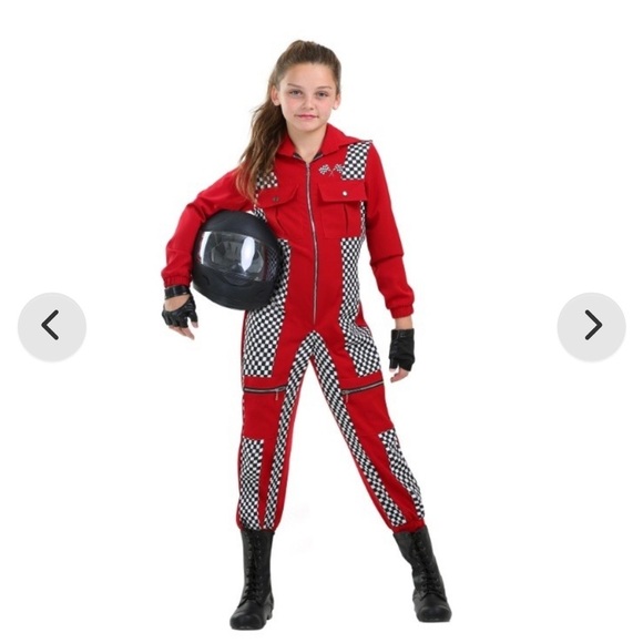 Racing Red jumpsuit costume child large - Picture 1 of 12